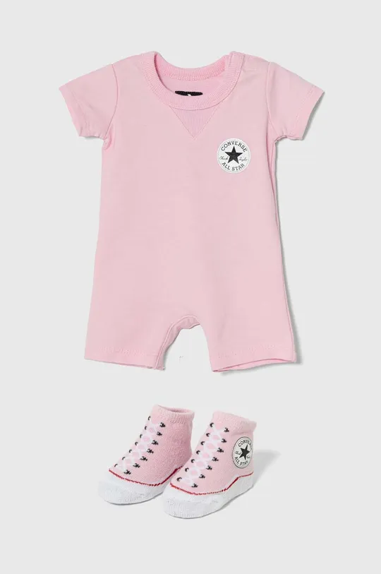 różowy Converse rampers niemowlęcy Dziewczęcy