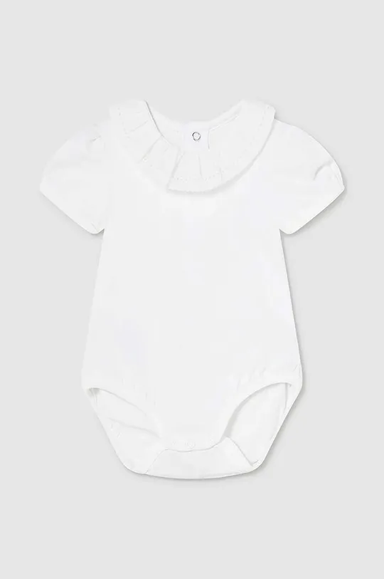 biały Mayoral Newborn body niemowlęce Dziewczęcy