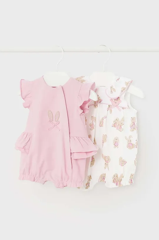рожевий Комбінезон для немовлят Mayoral Newborn 2-pack Для дівчаток