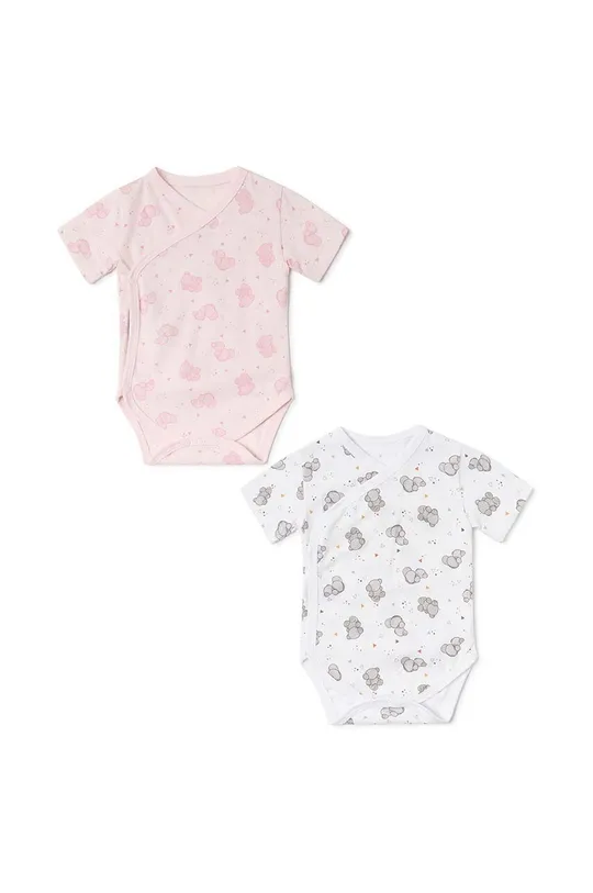 różowy Tous body bawełniane niemowlęce 2-pack Dziewczęcy
