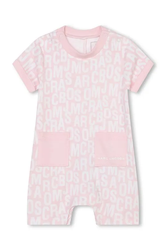 розовый Хлопковый ромпер для младенцев Marc Jacobs Детский
