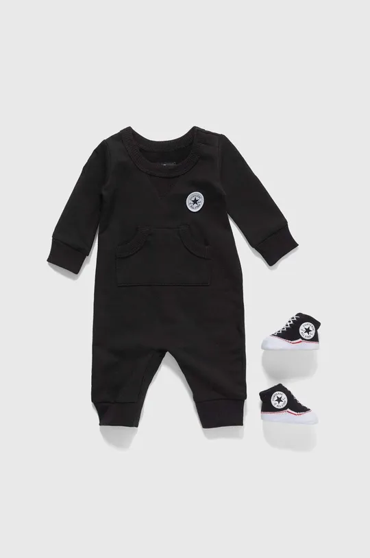 μαύρο Φόρμες με φουφούλα μωρού Converse Παιδικά