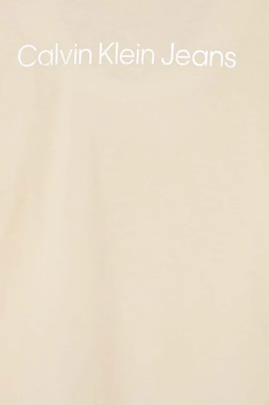 Otroška bombažna majica z dolgimi rokavi Calvin Klein Jeans 100 % Bombaž