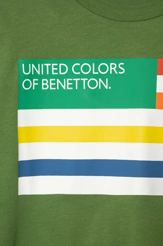 United Colors of Benetton gyerek pamut hosszú ujjú felső 100% pamut
