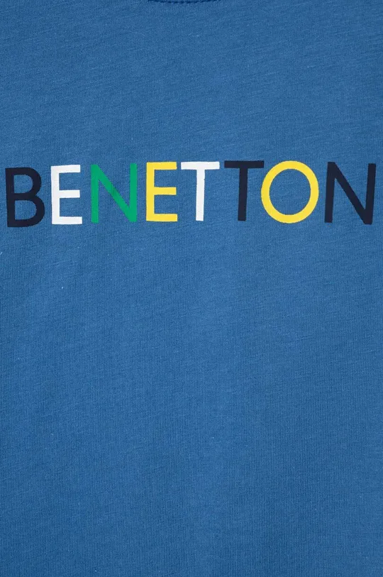 Dječja pamučna majica dugih rukava United Colors of Benetton 100% Pamuk