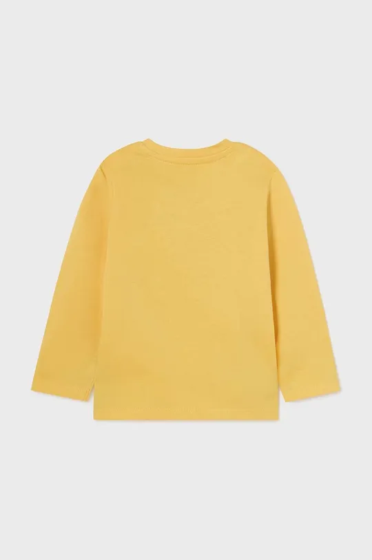 Detské bavlnené tričko s dlhým rukávom Mayoral žltá