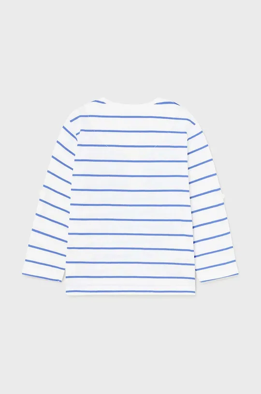Detské bavlnené tričko s dlhým rukávom Mayoral modrá