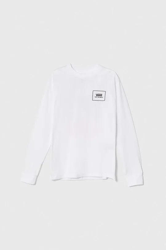 Otroška bombažna majica z dolgimi rokavi Vans PRINT BOX 2.0 LS BOYS bela