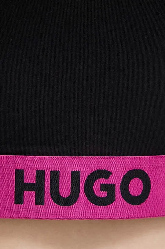 črna Majica z dolgimi rokavi HUGO