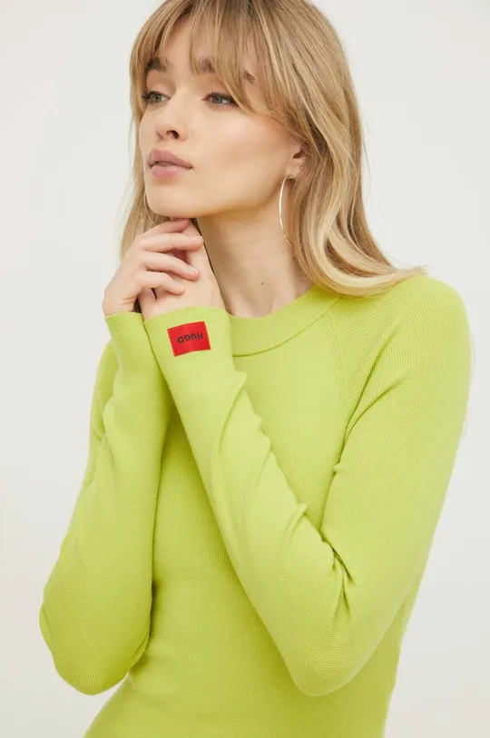 zielony HUGO sweter