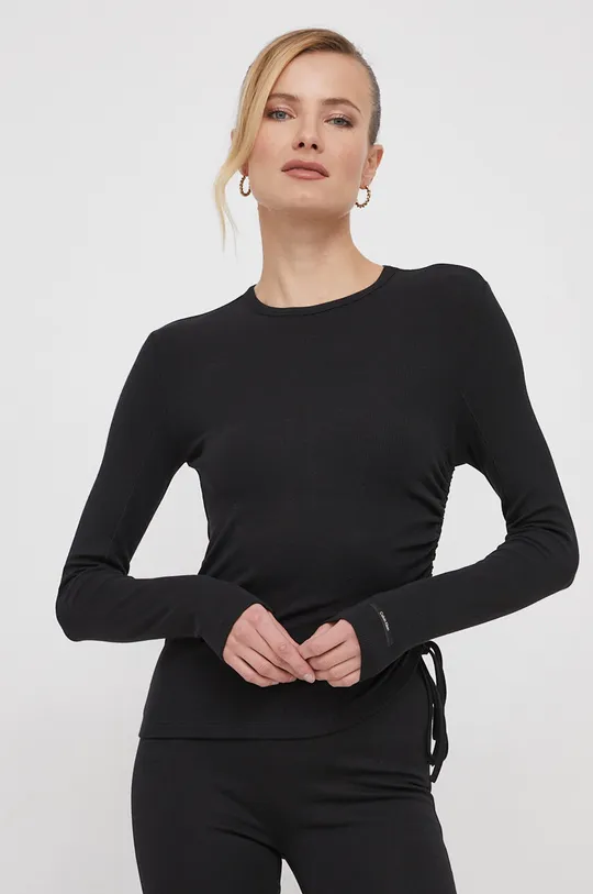 čierna Tričko s dlhým rukávom Calvin Klein