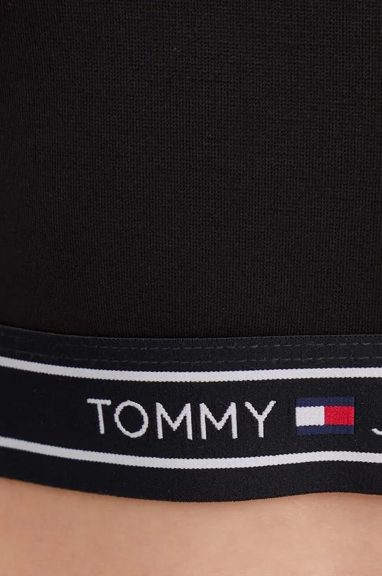 čierna Tričko s dlhým rukávom Tommy Jeans