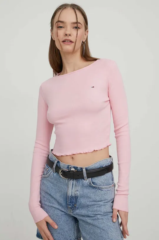 ροζ Longsleeve Tommy Jeans