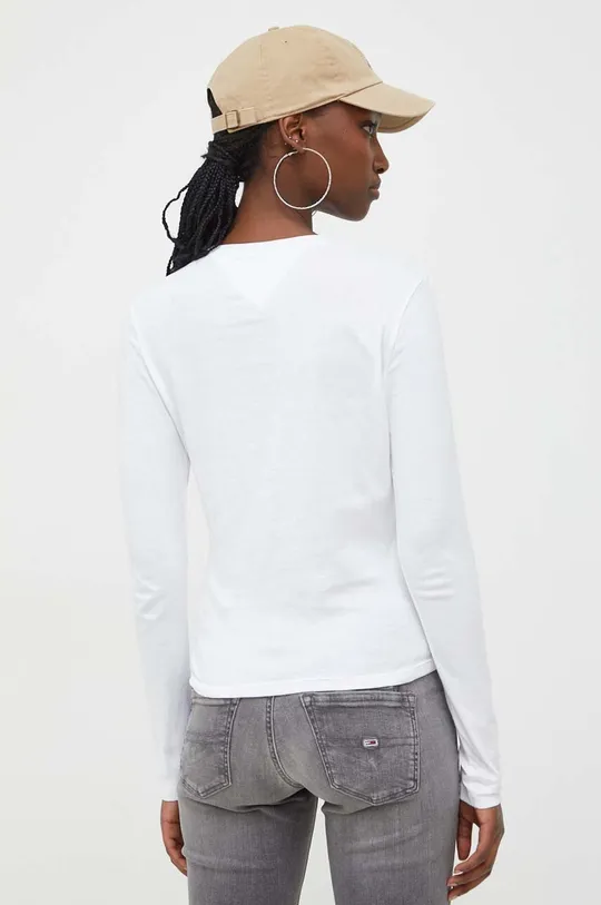 Bavlnené tričko s dlhým rukávom Tommy Jeans 100 % Bavlna