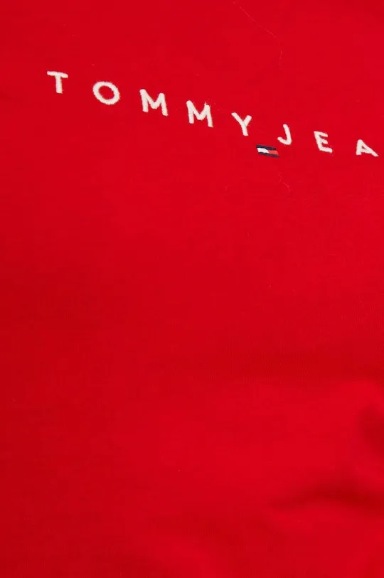 Bavlnené tričko s dlhým rukávom Tommy Jeans Dámsky