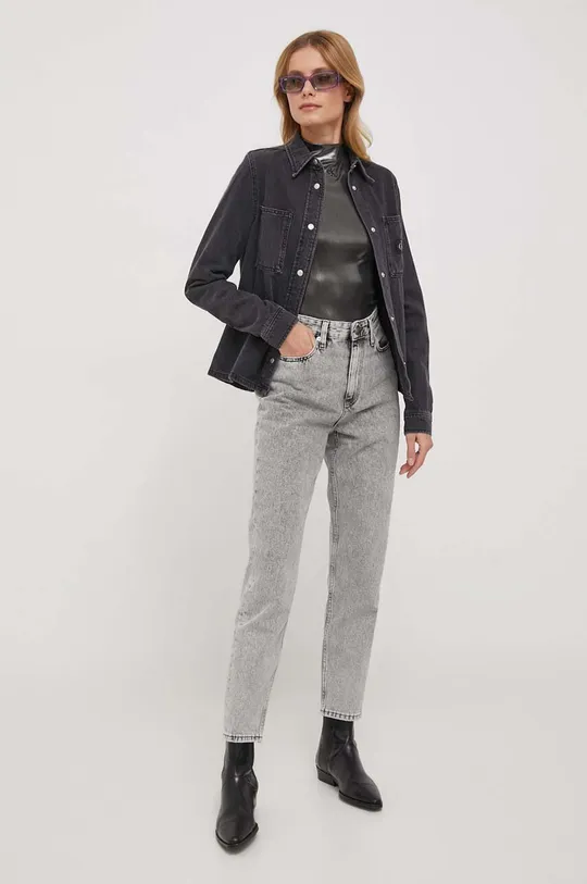 Calvin Klein Jeans longsleeve srebrny