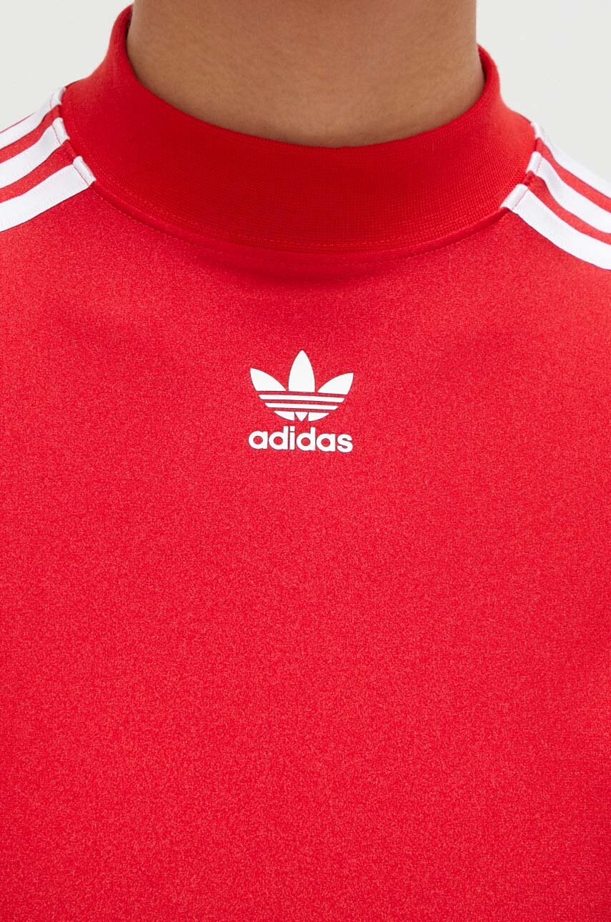 Лонгслив adidas Originals женский цвет красный с полугольфом | ANSWEAR.ua
