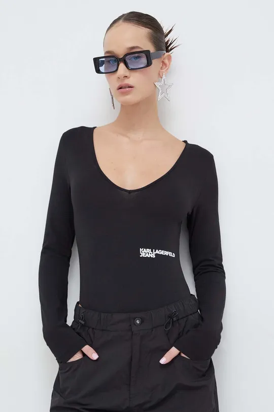 чорний Боді Karl Lagerfeld Jeans Жіночий