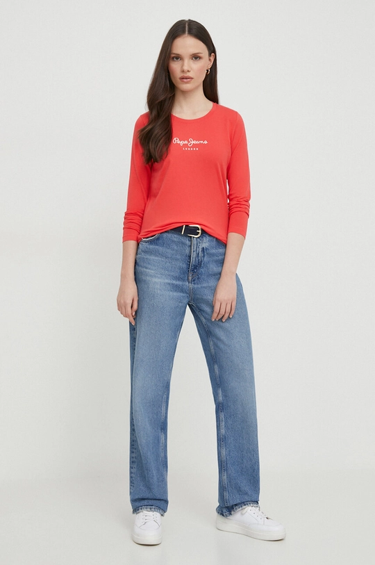 Pepe Jeans longsleeve czerwony