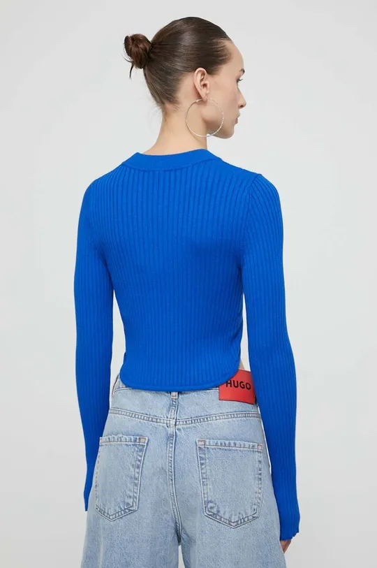 Hugo Blue sweter 65 % Wiskoza, 35 % Poliamid