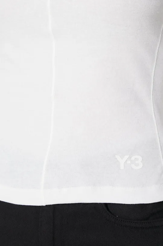 Bavlněné tričko s dlouhým rukávem Y-3 Fitted SS Tee