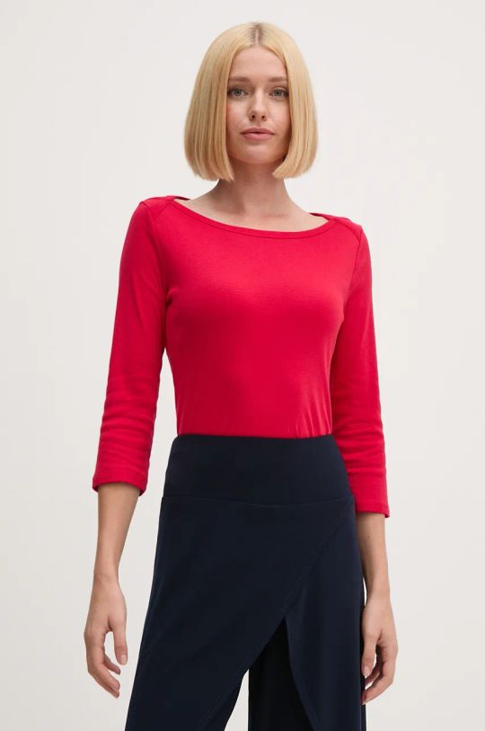 United Colors of Benetton top a maniche lunghe in cotone 3GA2E16A1 rosso AA00