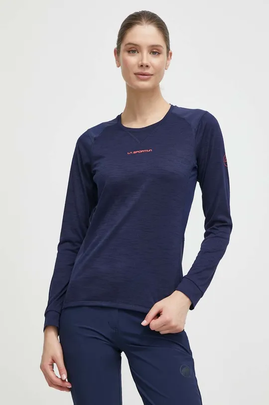 mornarsko modra Športna majica z dolgimi rokavi LA Sportiva Beyond Ženski