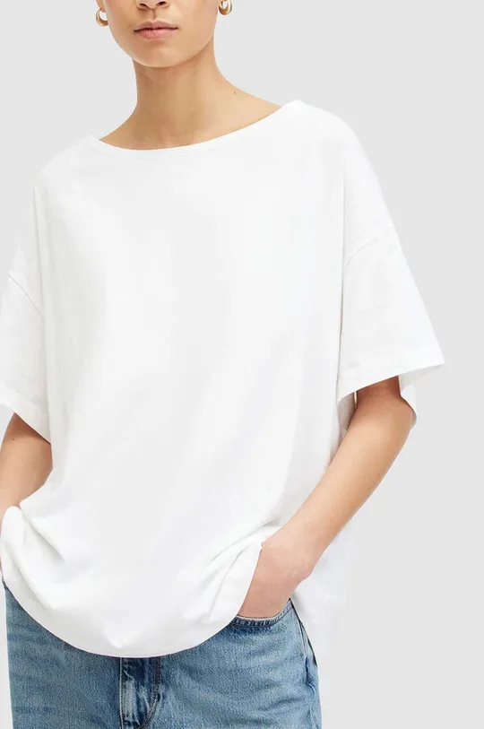 Bavlnené tričko AllSaints LYDIA TEE biela