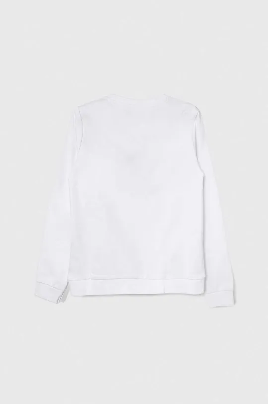 Guess felpa in cotone bambino/a bianco