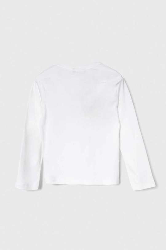 United Colors of Benetton longsleeve bawełniany dziecięcy biały