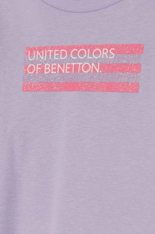 Dječja pamučna majica dugih rukava United Colors of Benetton 100% Pamuk