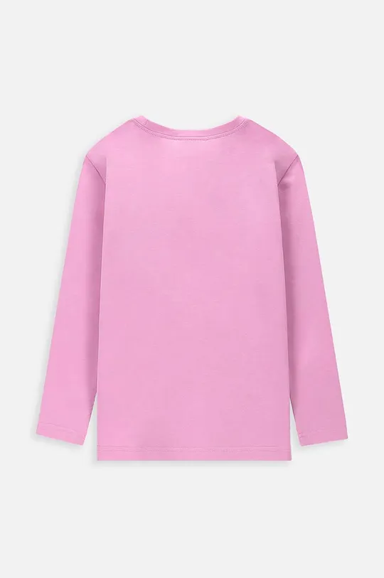 Otroška dolga majica Coccodrillo vijolična