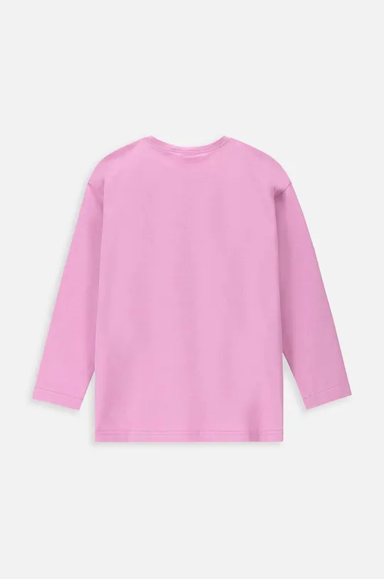 Detské tričko s dlhým rukávom Coccodrillo ružová