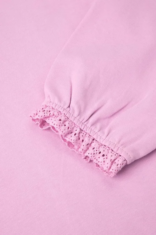 roza Dječja majica dugih rukava Coccodrillo