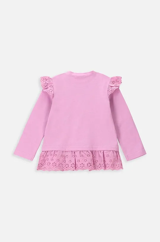 Tričko s dlhým rukávom pre bábätká Coccodrillo ružová