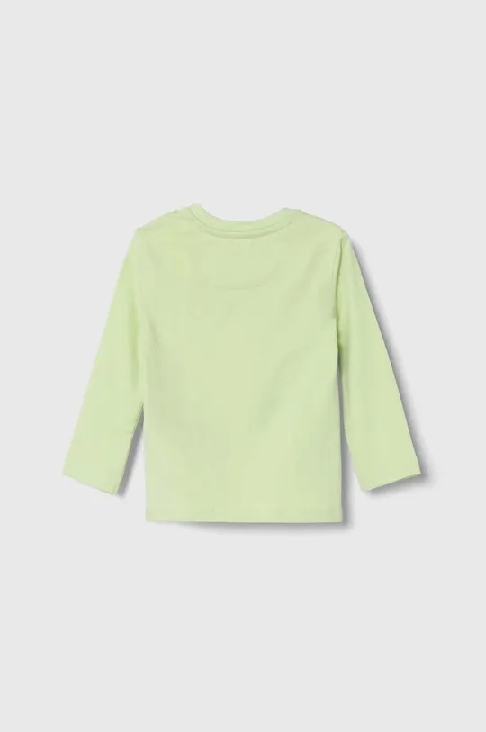 Otroška dolga majica Calvin Klein Jeans zelena