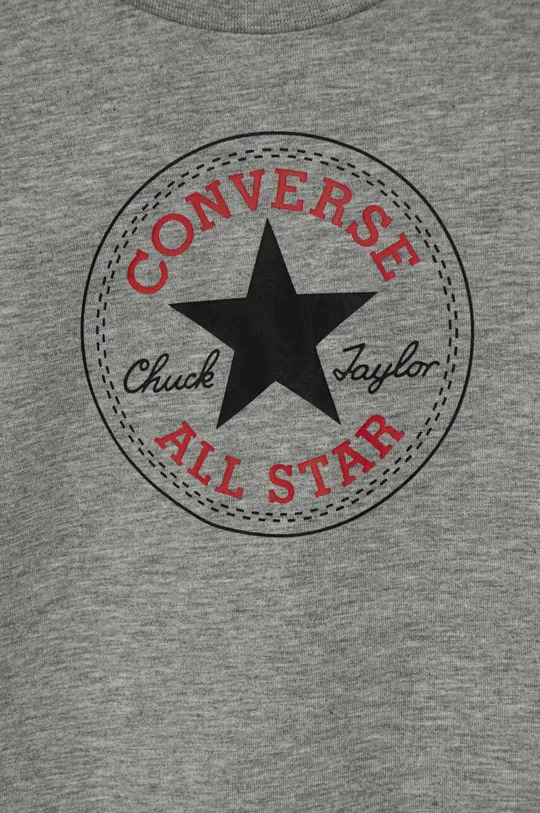 Bavlnené tričko s dlhým rukávom Converse 100 % Bavlna