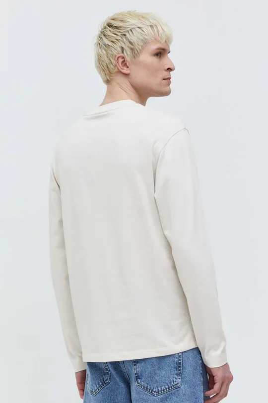 Βαμβακερή μπλούζα με μακριά μανίκια HUGO Κύριο υλικό: 100% Βαμβάκι Φινίρισμα: 97% Βαμβάκι, 3% Σπαντέξ