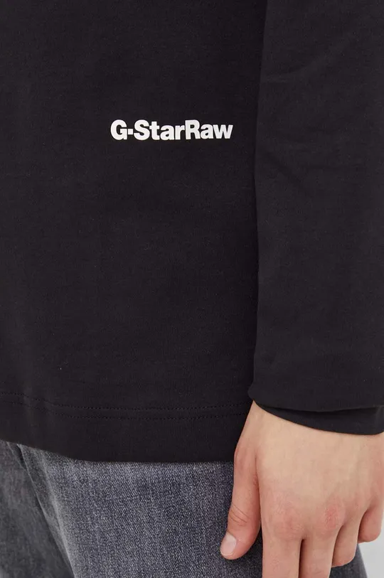 Bombažna majica z dolgimi rokavi G-Star Raw Moški