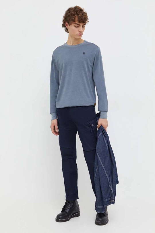 G-Star Raw longsleeve bawełniany szary