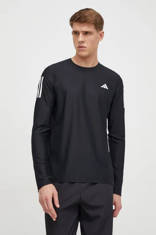 μαύρο Μακρυμάνικο μπλουζάκι για τρέξιμο adidas Performance Own the Run Own the Run