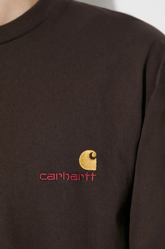 Бавовняний лонгслів Carhartt WIP Longsleeve American Script T-Shirt