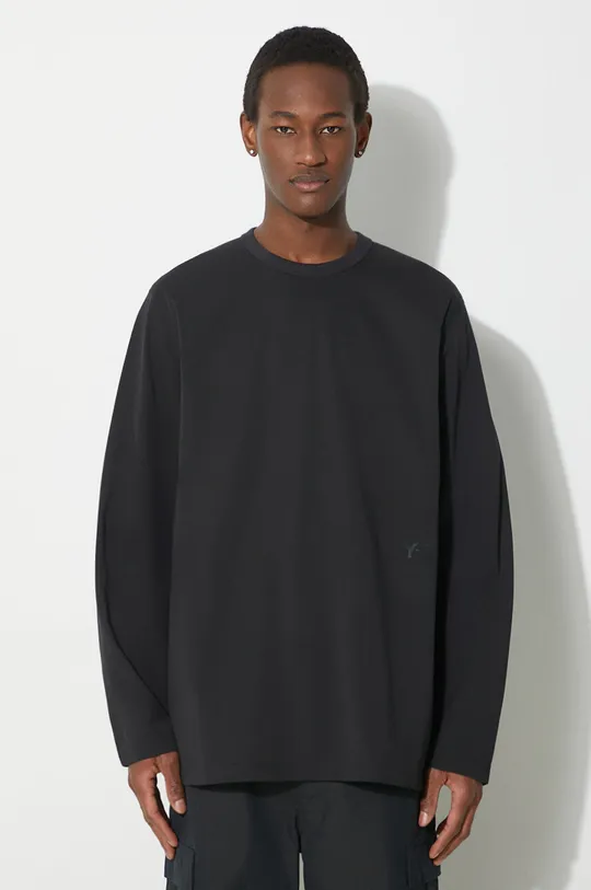 čierna Tričko s dlhým rukávom Y-3 Premium Long Sleeve Tee Pánsky