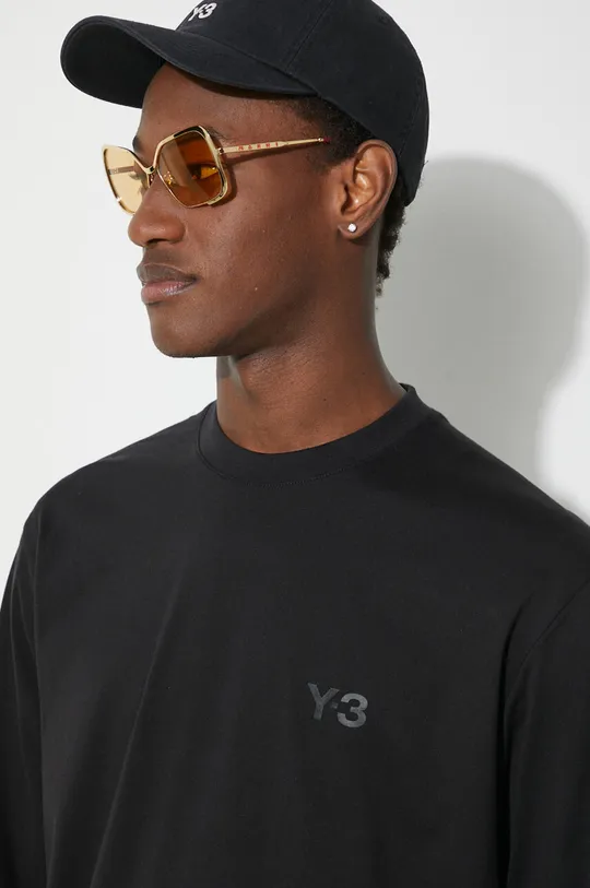 μαύρο Βαμβακερή μπλούζα με μακριά μανίκια Y-3 Long Sleeve Tee