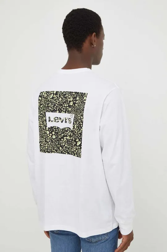 Βαμβακερή μπλούζα με μακριά μανίκια Levi's 100% Βαμβάκι