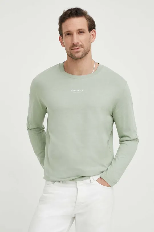 πράσινο Βαμβακερή μπλούζα με μακριά μανίκια Marc O'Polo Ανδρικά
