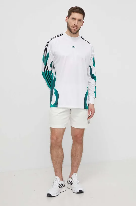 Tričko s dlhým rukávom adidas Originals biela