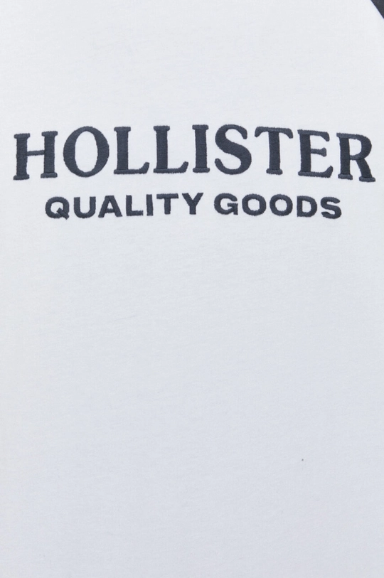 Bavlnené tričko s dlhým rukávom Hollister Co. Pánsky