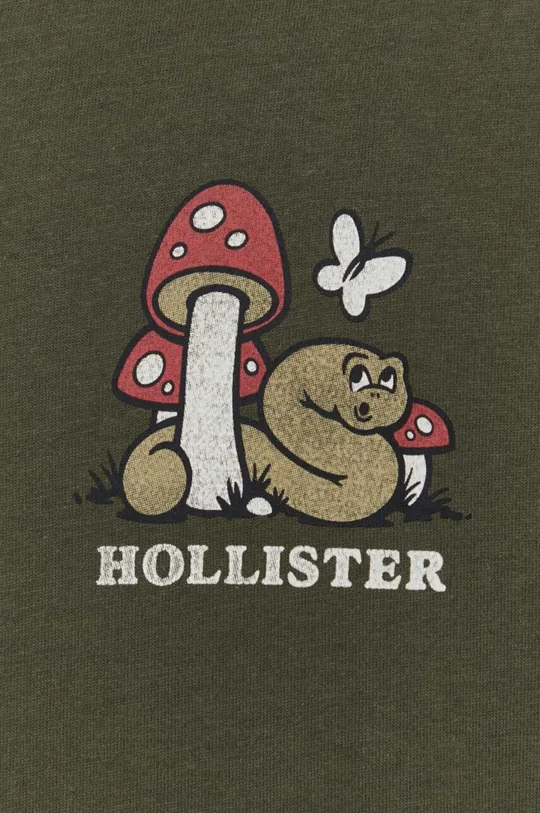 Bavlnené tričko s dlhým rukávom Hollister Co. Pánsky