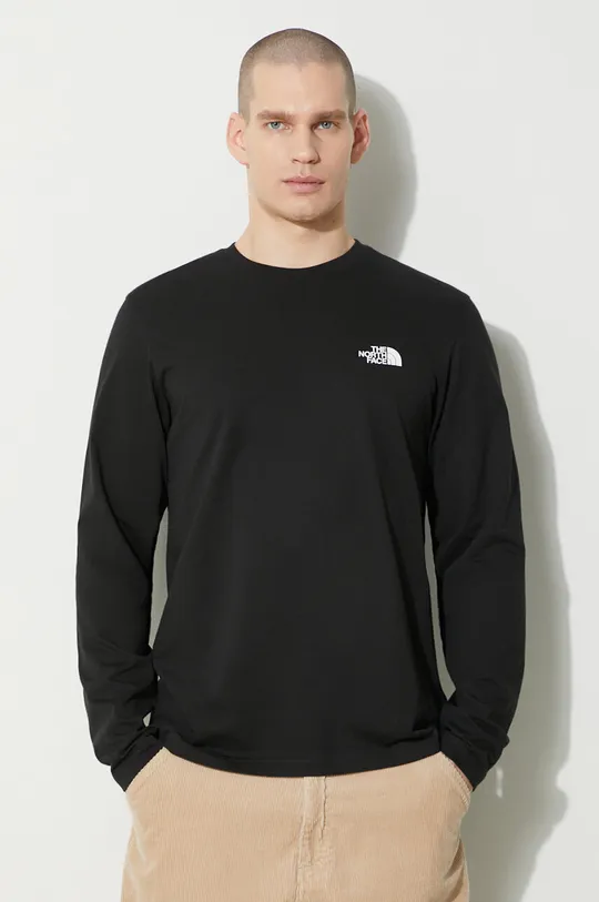 black The North Face longsleeve shirt M L/S Simple Dome Tee Men’s